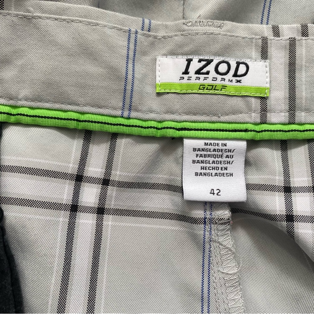 🌞3 for $15 Izod Gray Flat Front Shorts Casual Style - Picture 7 of 11